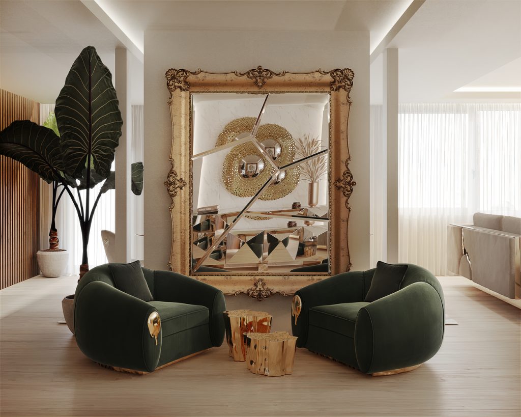 An Inspiring Living Room Project With Brown and Green Tones