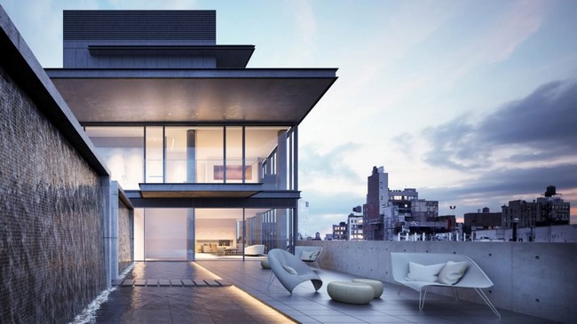 Rooftop Terrace Penthouse by Tadao Ando showcases Japanese Architecture at its best